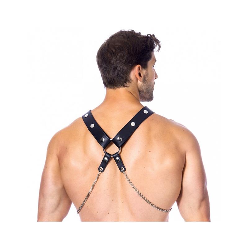 Arnés De Cuero Con Cadenas