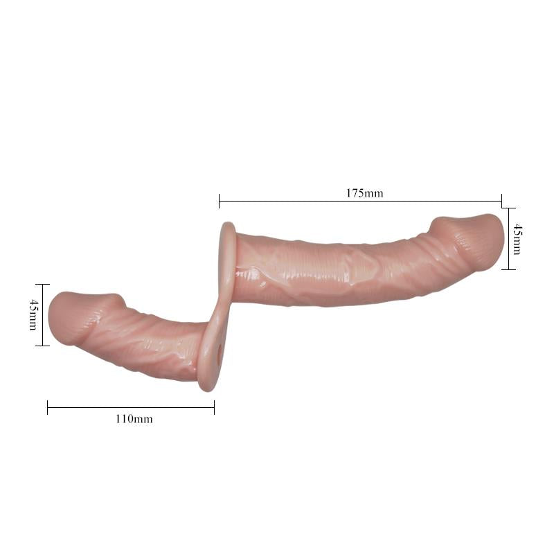 Arnés Dildo Doble Con Vibración Natural