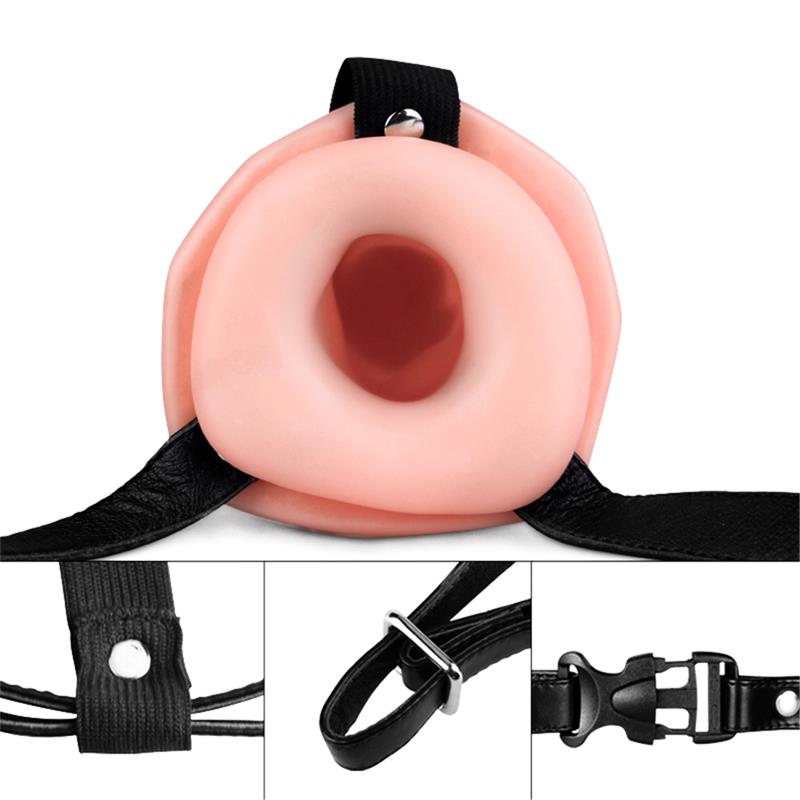Arnés Unisex Pene Hueco Con Vibración