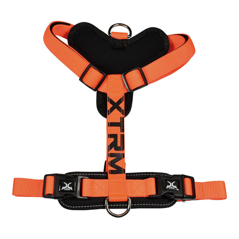 Arnés X-Trm Cronos Neon Flash Naranja, T-M 20 Mm X 46-75 Cm