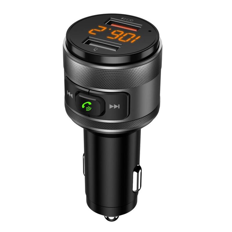 Art Car Fm Mp3 Transmitter With Bt Usb Lcd Function Fm-57 Qc3.0