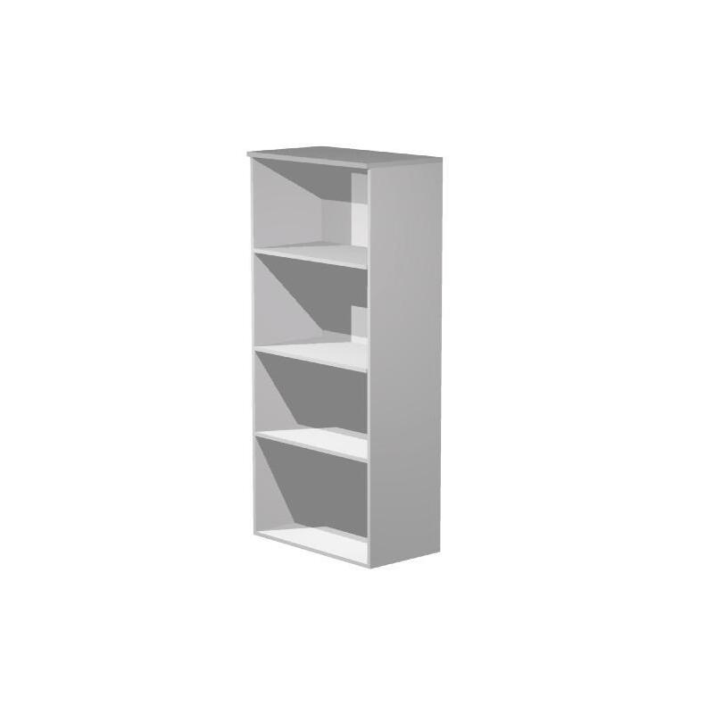 Artexport Estantería Alta Presto Abierta 3 Estantes 22mm Con Trasera Gris
