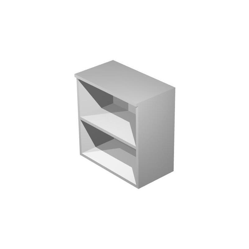 Artexport Estantería Baja Presto Abierta 1 Estante 22mm Regulable Con Trasera Gris