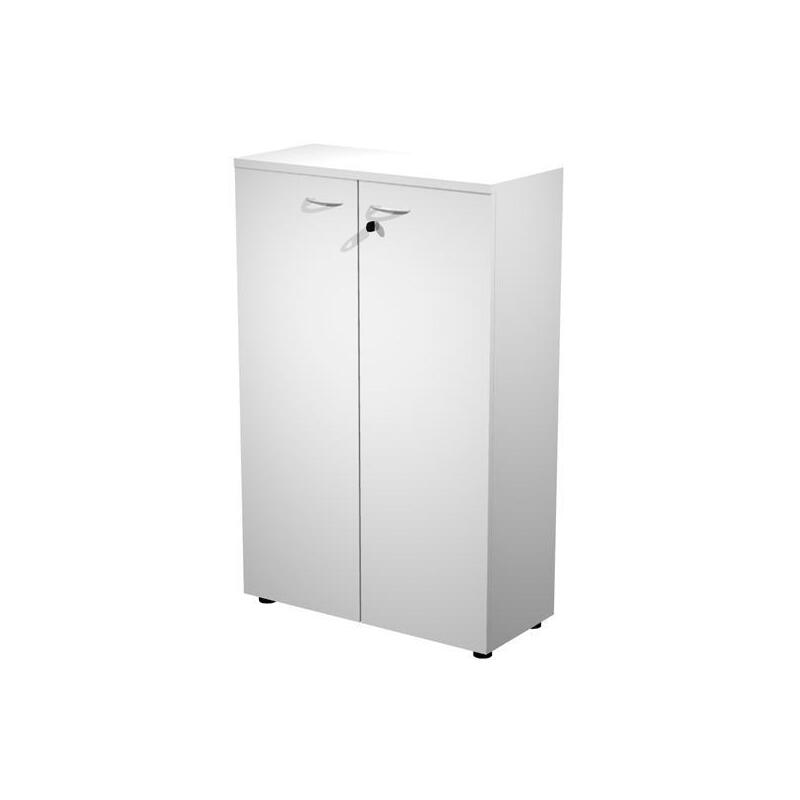 Artexport Pareja De Puertas Para Estantería Media Presto 18mm Con Cerradura Blanco
