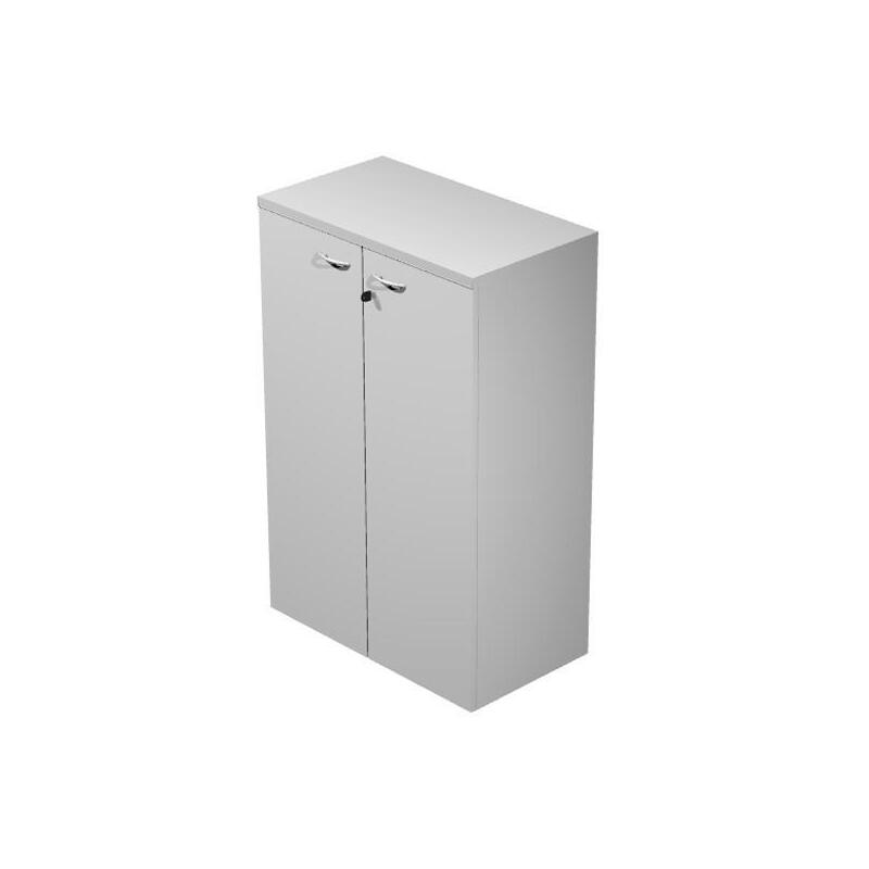 Artexport Pareja De Puertas Para Estantería Media Presto 18mm Con Cerradura Gris