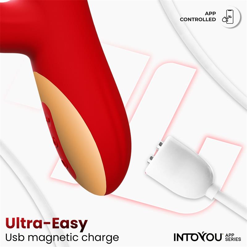 Vibrador Ascen Con Thrusting Y Waving Y App Usb Magnético