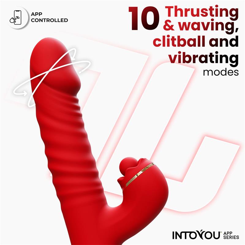 Vibrador Ascen Con Thrusting Y Waving Y App Usb Magnético