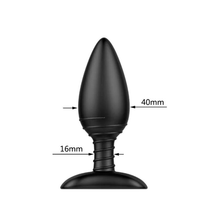 Asher Plug Anal Con Control Remoto Usb Magnético Negro
