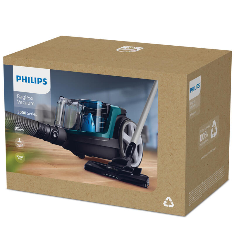 Aspirador Philips 3000 Series Powerpro Compact Fc9334/09 Sin Bolsa