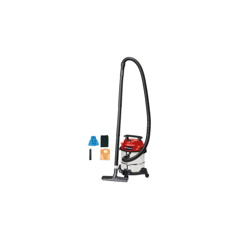 Aspiradora Einhell Tc-Vc 1812/1 S, Húmeda/Seca De Acero Rojo/Acero Inoxidable 2342500