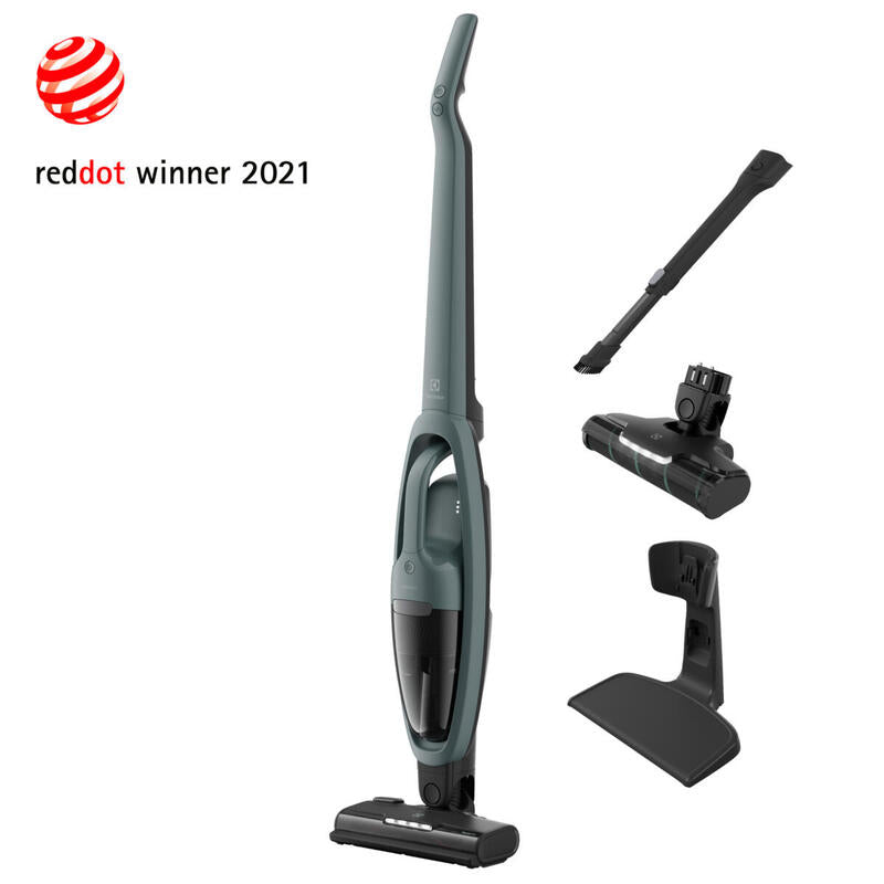 Aspiradora Es52c212xn De Pie Y Escoba Eléctrica Escoba Batería Secar Ciclónico, Tela, Espuma Sin Bolsa 0,5 L 0 W Verde