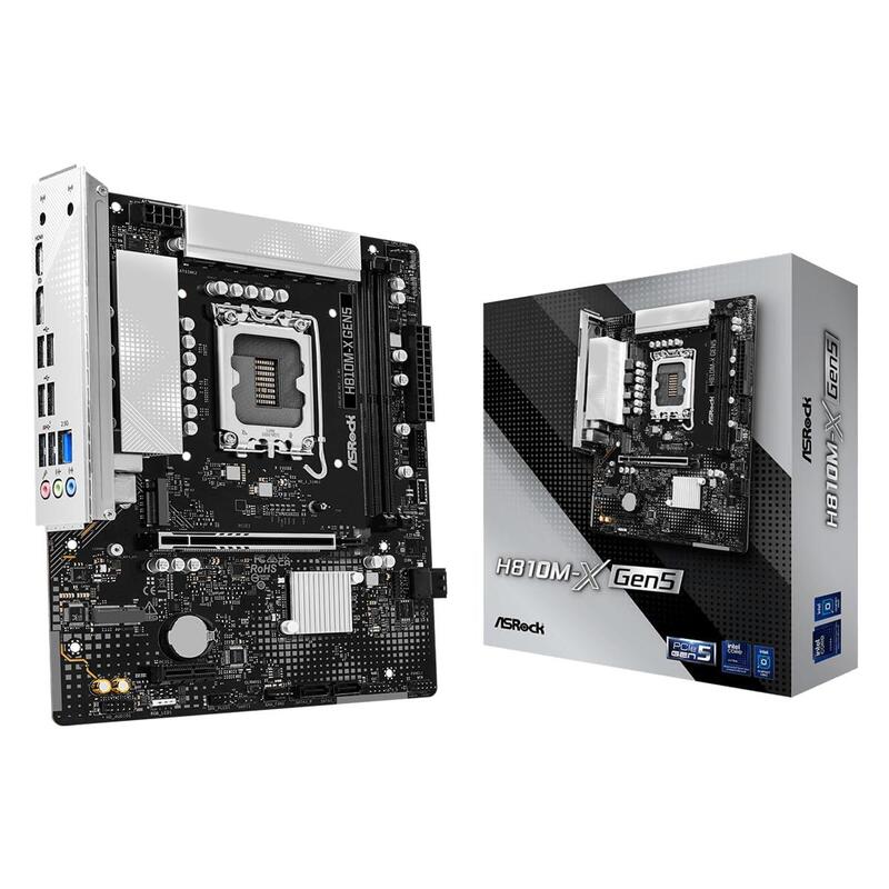 Asrock H810m-X Gen5 Ddr5 Intel S1851 90-Mxbu90-A0uayz Retail