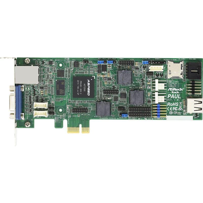 Asrock Rack Paul Fernwartungskarte Low-Profile Aspeed Ast2500