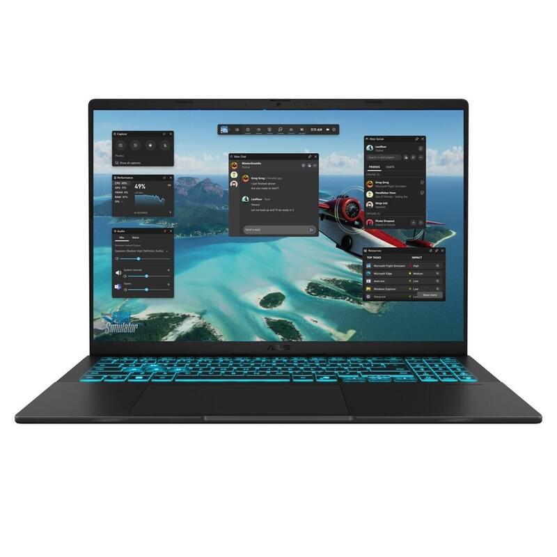 Asus V16 V3607vm-Rp007w Core 7 240h 16.0" Wuxga 144hz 300nits Ag 16gb Ddr5 Ssd1tb Geforce Rtx 5060 8gb Wlan+Bt Cam1080p 63whrs Win11 Black