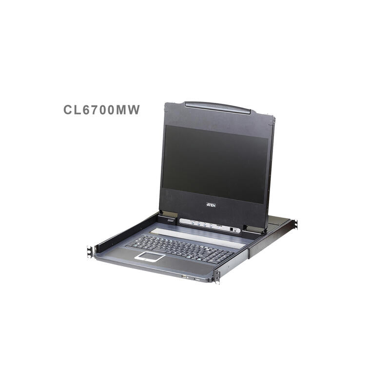 Aten Cl6700mw, Consola Usb Dvi 17.3" Widescreen Full Hd Lcd Con Soporte Para Periféricos Usb, Diseño Alemán