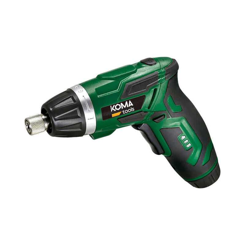 Atornillador A Bateria Reversible 3,6v Litio 1300ma Con 53 Accesorios 17,5x14,8cm Koma Tools