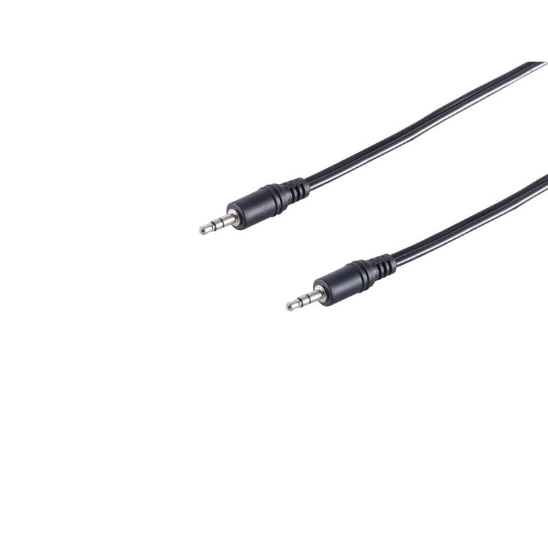 Audiocable 3,5mm Klinke Stereo, 5,0m Negro,