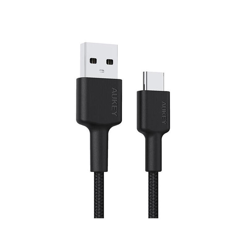 Aukey Cb-Ca2 Cable Usb C-Usb 3.1 De Carga Rápida Pcf Afc 2m 5 Gb/S 3a 60w Pd 20v
