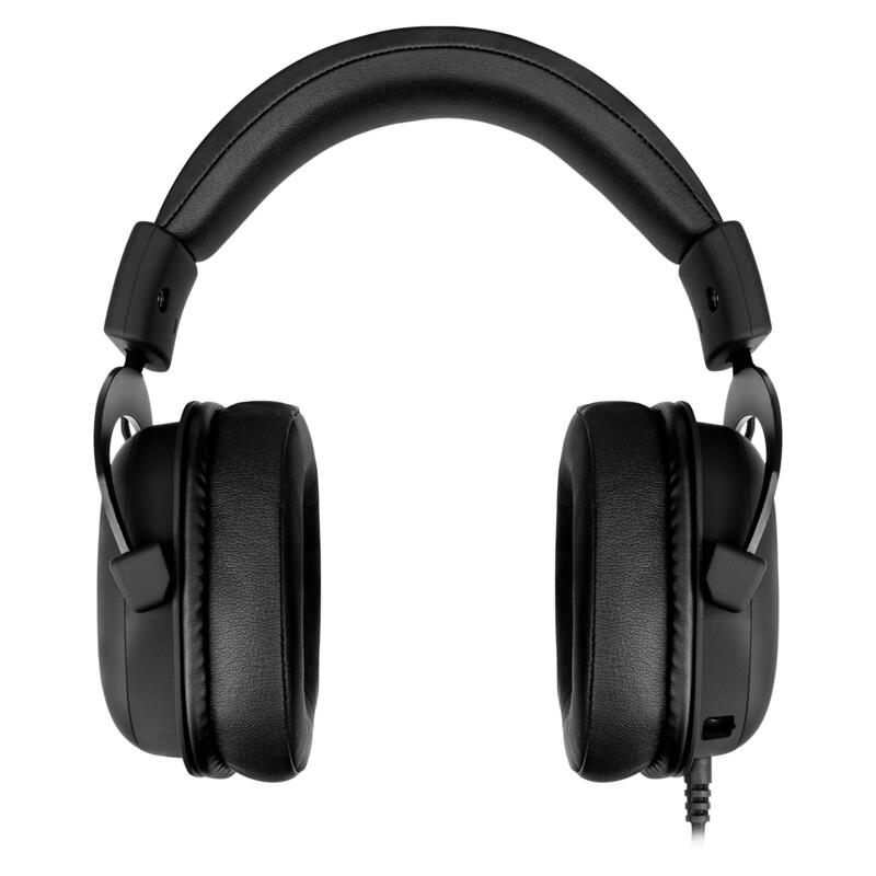 Auricular Con Micrófono Mars Gaming Mh5 Sonido Posicional 7.1 Dsp Drivers 53mm Software De Control Jack 3.5mm + Usb