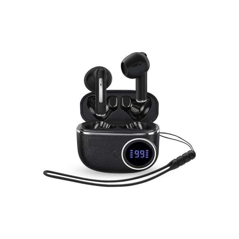Auricular Intrauditivo Bluetooth Energy Sistem Chargeview Tws Lcd Bateria 20h Negro