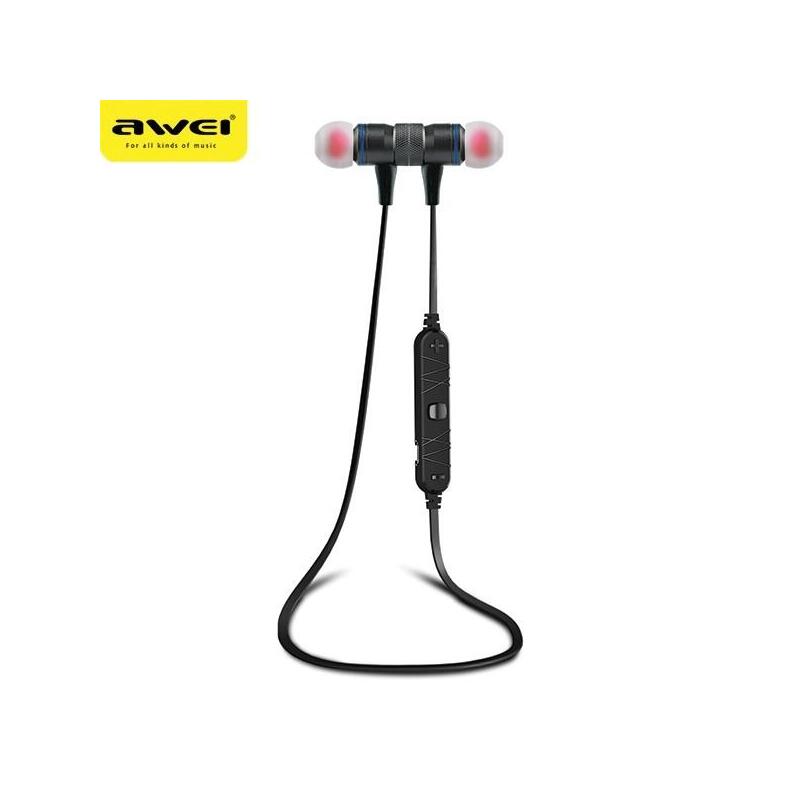 Auriculares Awei Deportivos Bluetooth A920bl Negro Negro Magnético