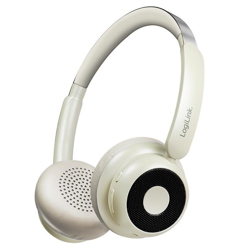 Auriculares Bt 6.0 Aurasolo, Aux De 3,5 Mm, Control Multifunción, 20 Horas De Duración De Batería, Logilink