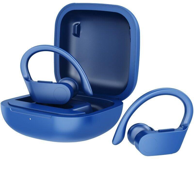 Auriculares Deportivos Bluetooth Daewoo Dw2024 Con Estuche De Carga Autonomía 5h Azules