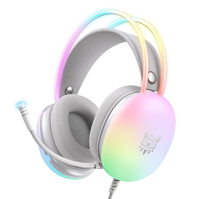 Auriculares Gaming Onikuma X25 Rgb Blanco