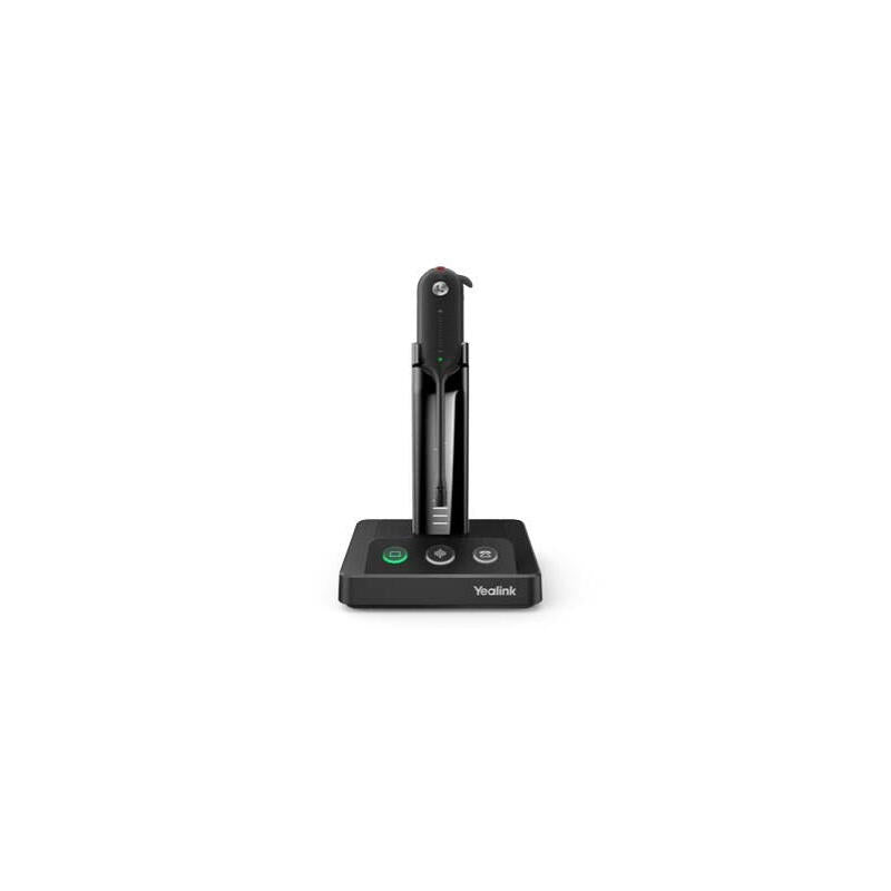 Auriculares Inalámbrico Yealink Wh63 Portable Uc Gancho De Oreja, Diadema, Banda Para Cuello Oficina/Centro De Llamadas Base De Carga Negro