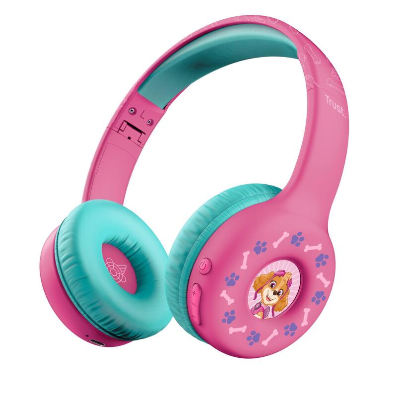 Auriculares Inalámbricos Trust Noun Para Niños Paw Patrol Rosa