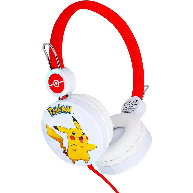 Auriculares Infantiles Pikachu Pokémon Con Cable