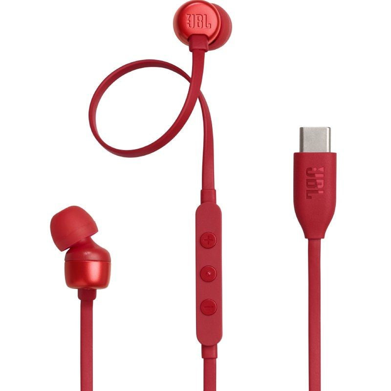 Auriculares Jbl Tune 310c Con Micrófono Rojos