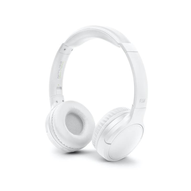Auriculares Muse Bluetooth Estéreo M-272 Btw On-Ear, Wireless, White
