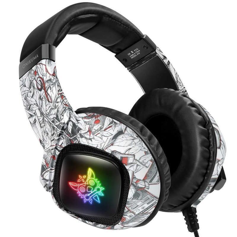 Auriculares Onikuma K19 Blanco Camuflaje Gaming