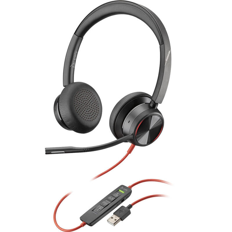 Auriculares Plantronics Blackwire 8225 Bin. Usba Binaurales Usb Auriculares Mit Active Noise Cancelling
