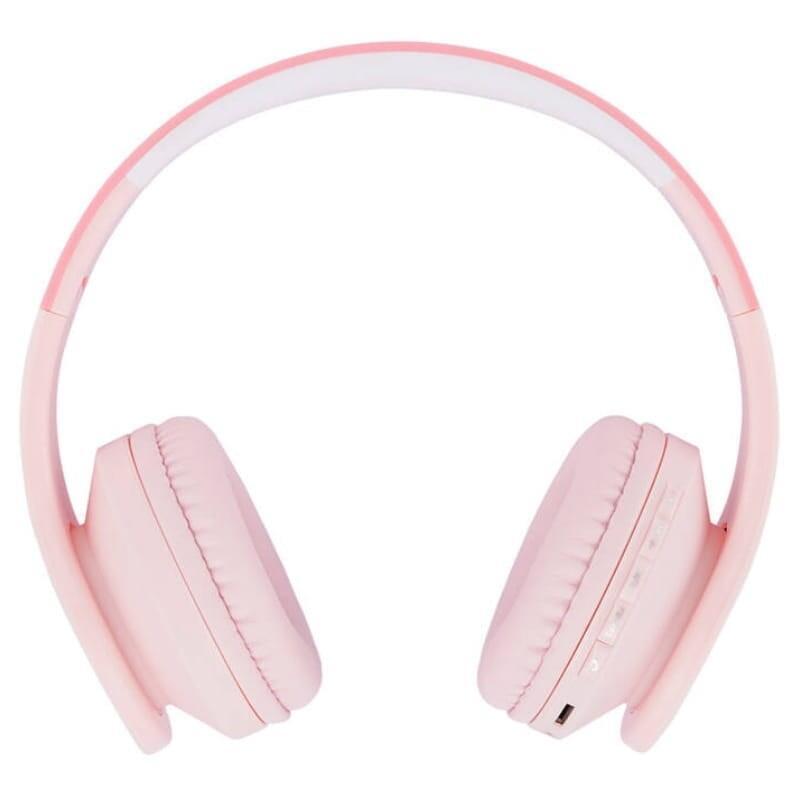 Auriculares Powerlocus P1 Kids Rosa Inalámbricos Para Niños