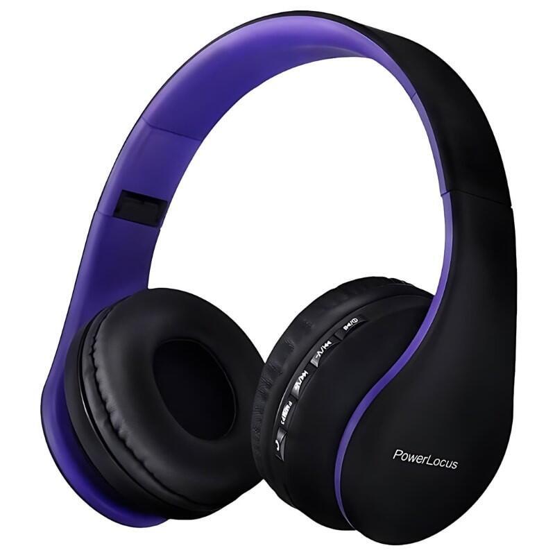 Auriculares Powerlocus P1 Negro/Púrpura Bluetooth