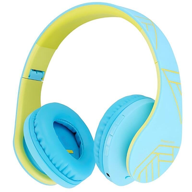Auriculares Powerlocus P2 Kids Azul/Verde Inalámbricos Para Niños