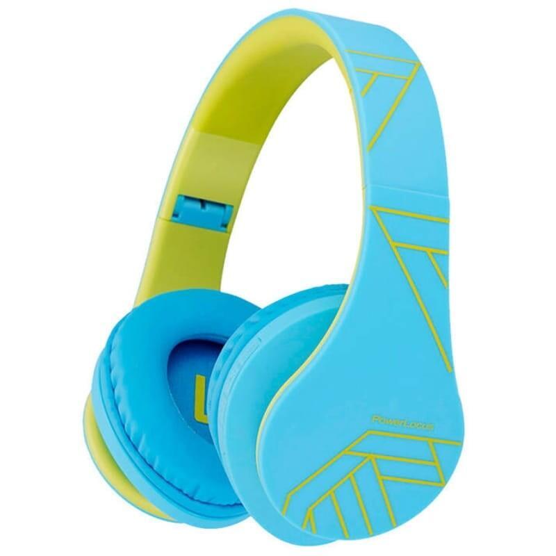 Auriculares Powerlocus P2 Kids Azul/Verde Inalámbricos Para Niños