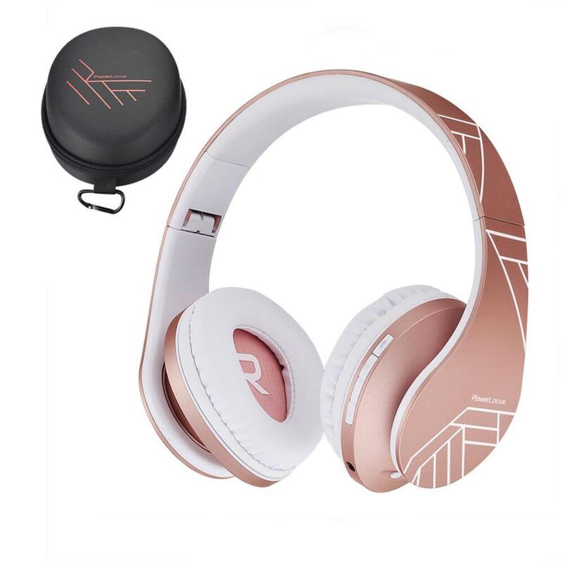 Auriculares Powerlocus P2 Kids Dorado/Blanco Inalámbricos Para Niños