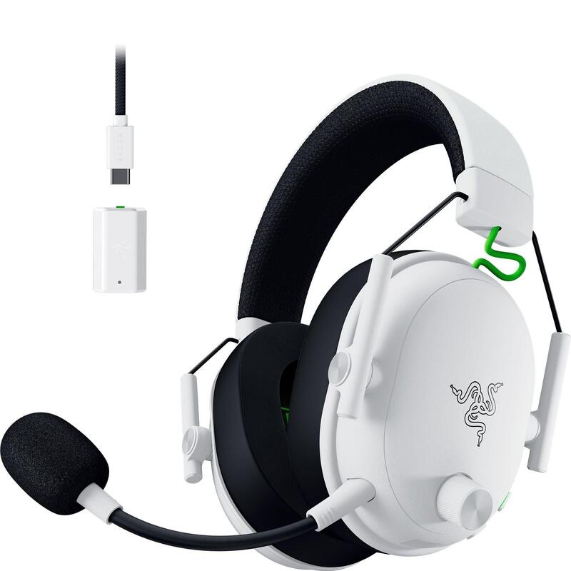 Auriculares Razer Blackshark V3 Xbox Sx Inalámbricos Para Deportes Electrónicos - Controlador Triforce De 50mm - Micrófono De Desmontable - Hyperspeed 2,4 Ghz Y Bluetooth - Xbox/Pc Blanco