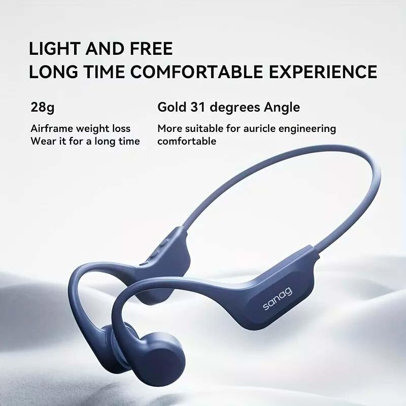 Auriculares Sanag B60s Pro Negro De Conducción Ósea Y Bluetooth