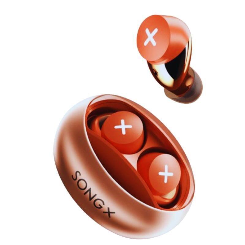Auriculares Songx S06 Tws Naranja Bluetooth
