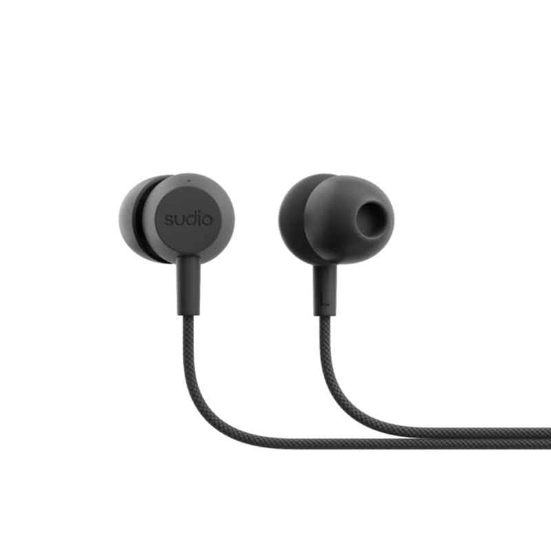 Auriculares Sudio V3 Wired Earbuds, Black