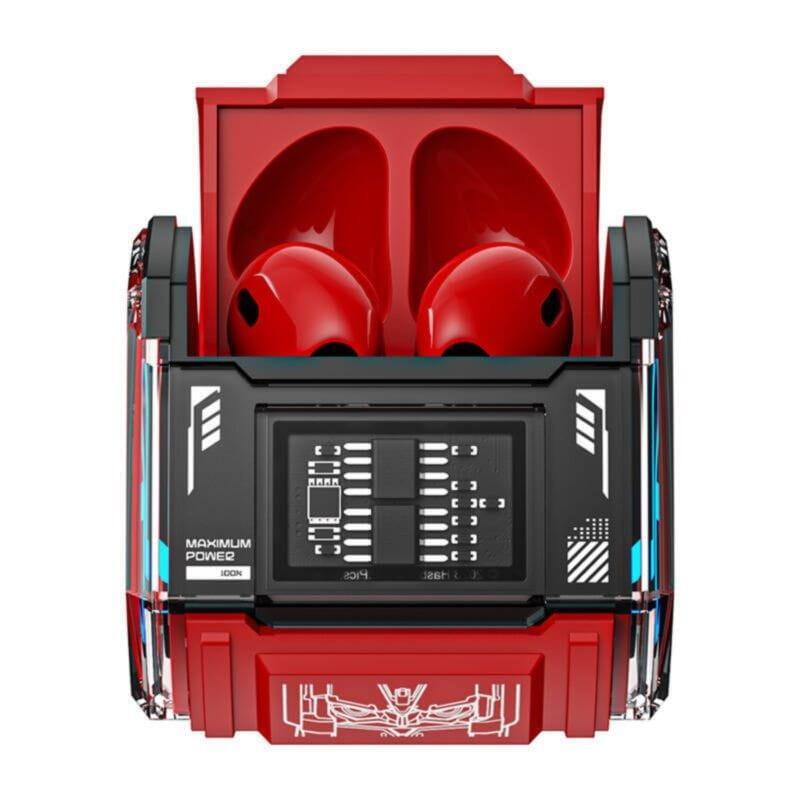 Auriculares Tws Transformers Tf-T02 Bluetooth Rojo Inalámbricos