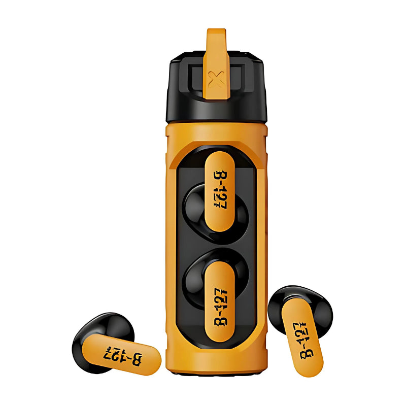 Auriculares Tws Transformers Tf-T11 Bluetooth Amarillo Inalámbricos