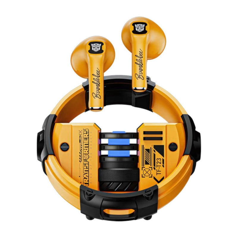 Auriculares Tws Transformers Tf-T23 Bluetooh Amarillo Inalámbricos