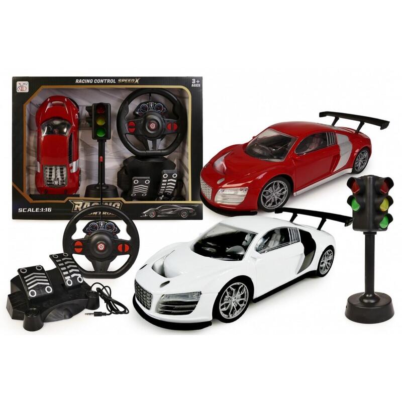 Auto R/C Z Kierownica I Sygnalizacja Swietlna