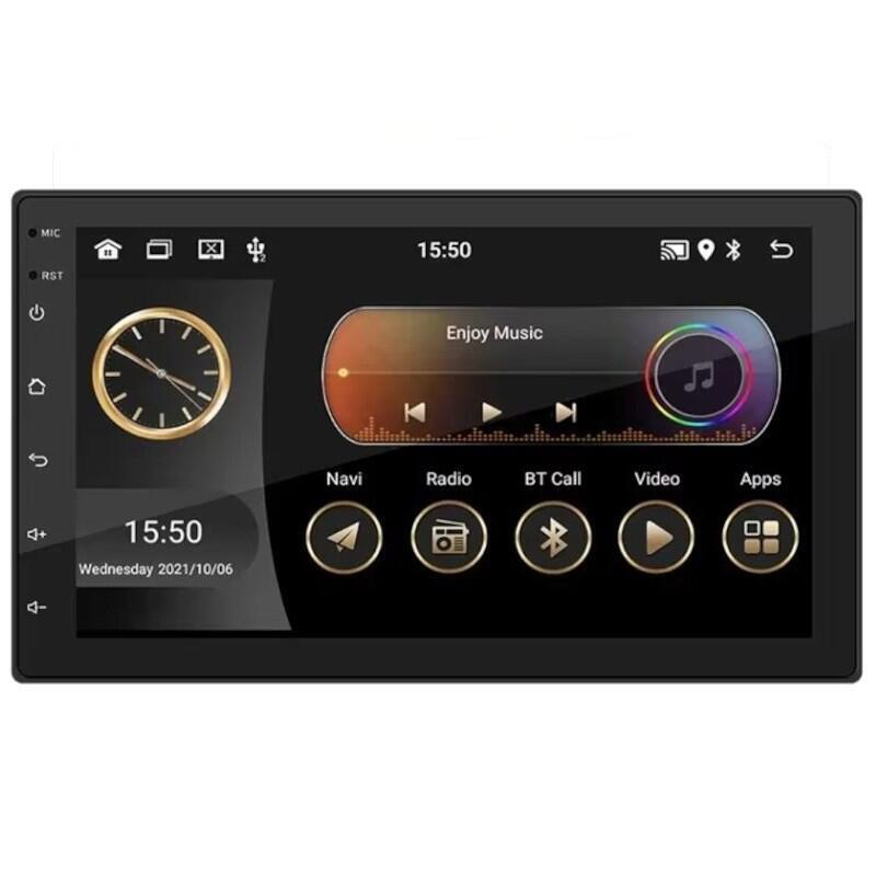 Autorradio 2 Din Swm 9101-J 2gb/64gb Gps Carplay/Android Auto Negro