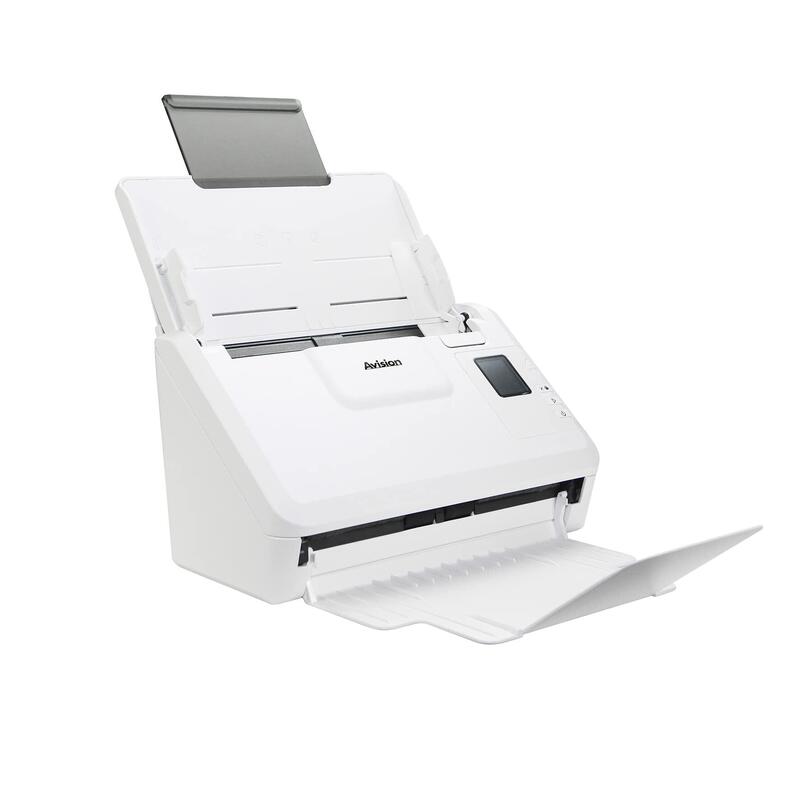 Avision Ad340gn - A4 - Escáner De Documentos Dúplex 40ppm/80ipm50 Páginas Adf Usb 3.2 Ethernetescanea Documentos Hasta 600 Cm De Largo Controladores Isis Y Controlador Twain